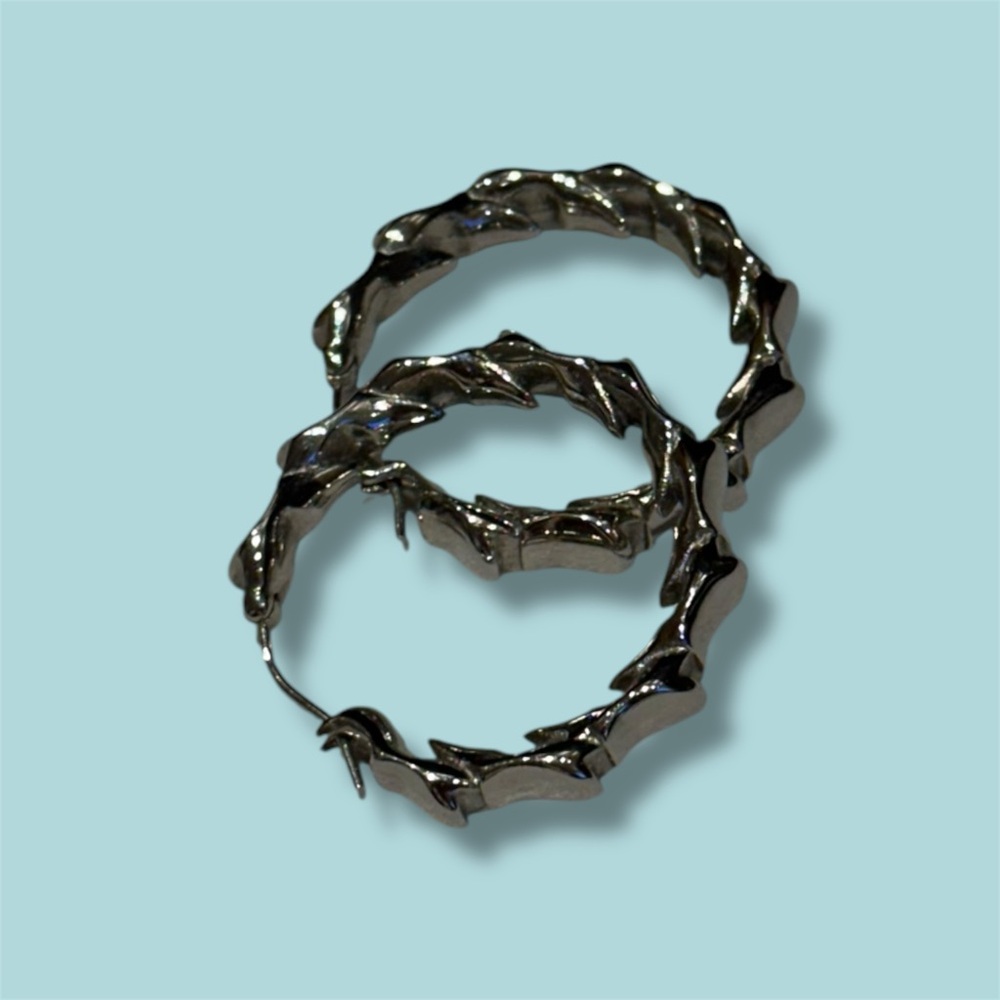Silver Hoop Earrings
